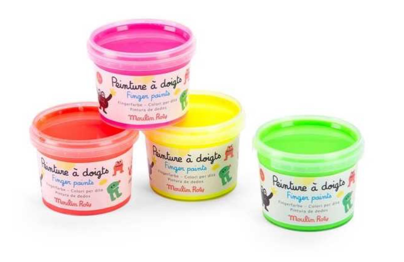 Peinture à doigts fluo - Les Schmouks