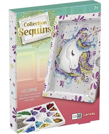Tableau sequin Licorne - Collection sequins