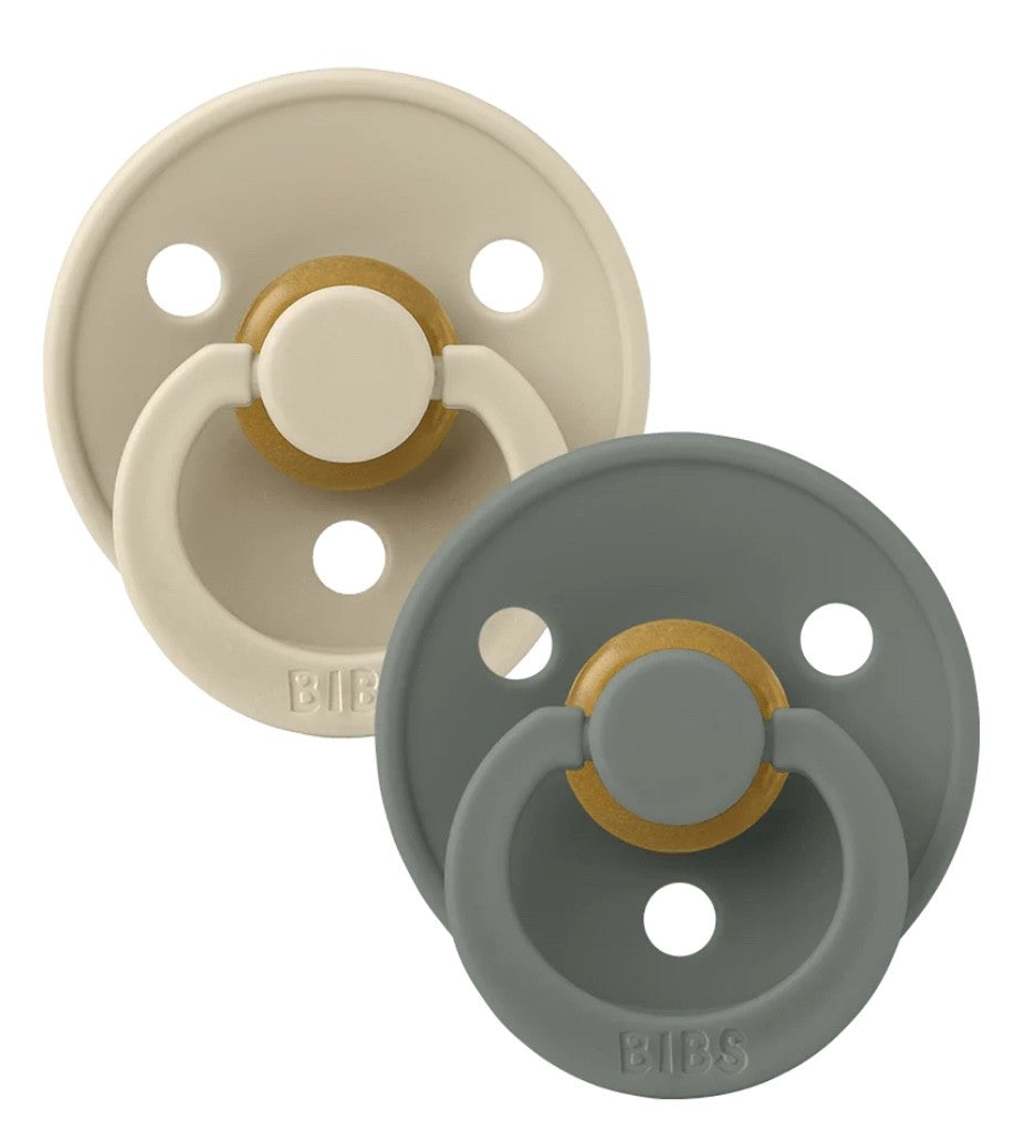 Pack de 2 tétines Bibs anatomique - Taille 1 ( Vanilla / Pine )