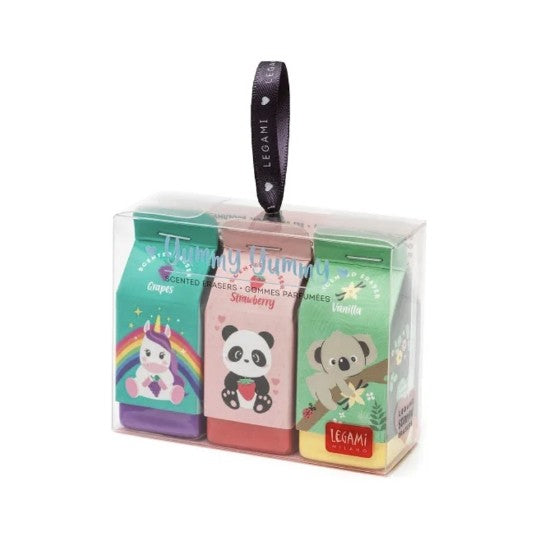 Set de 3 gommes parfumées - Yummy Yummy