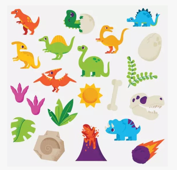 Masques et tattoos dino