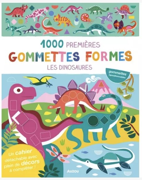 1000 premières gommettes formes - Les dinosaures