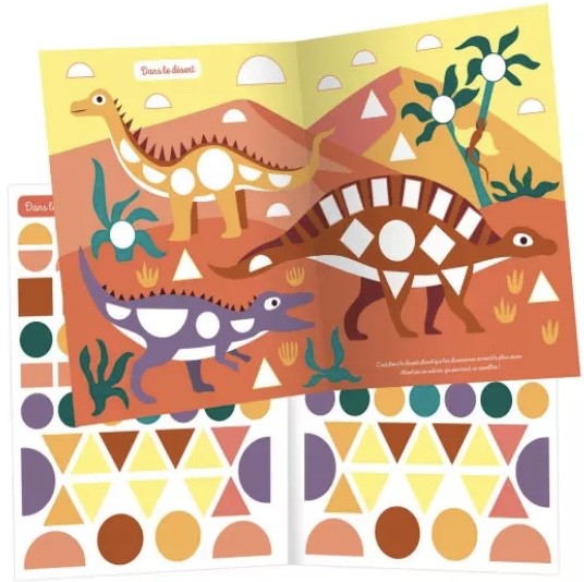 1000 premières gommettes formes - Les dinosaures