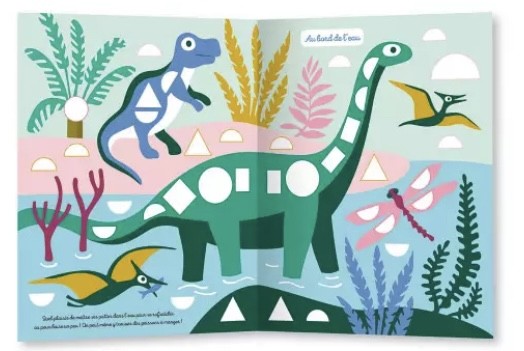 1000 premières gommettes formes - Les dinosaures