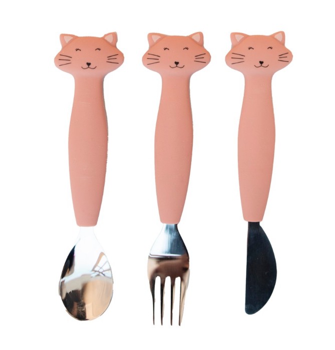 Couverts en silicone - Mrs Cat