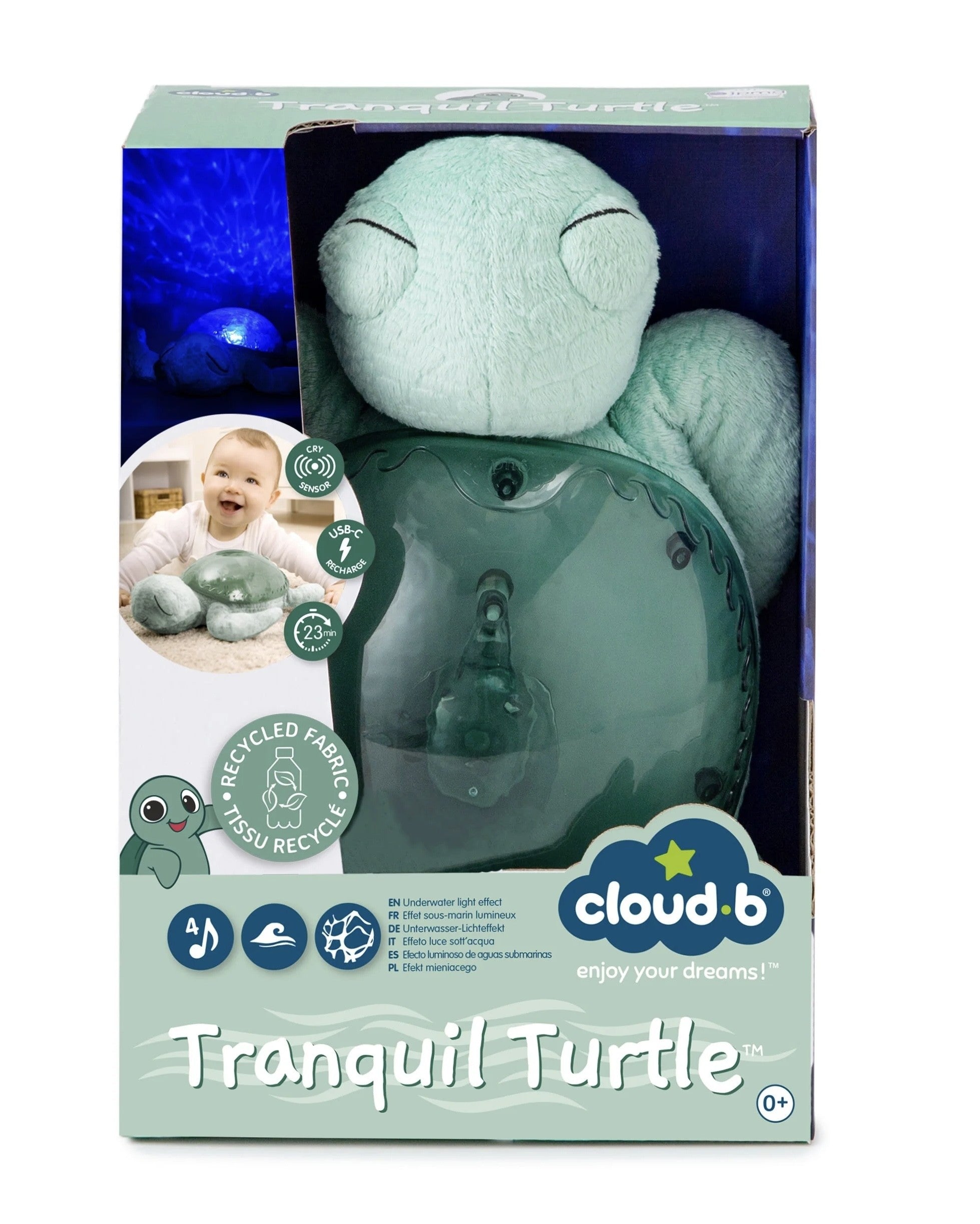 Veilleuse - Tranquil turtle Green (rechargeable )