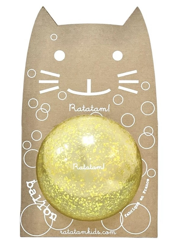 Ballon bulle - Jaune 15 cm