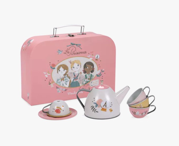 Valise dînette thé métal - Les Parisiennes