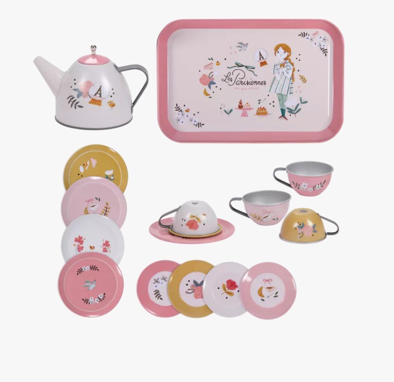 Valise dînette thé métal - Les Parisiennes
