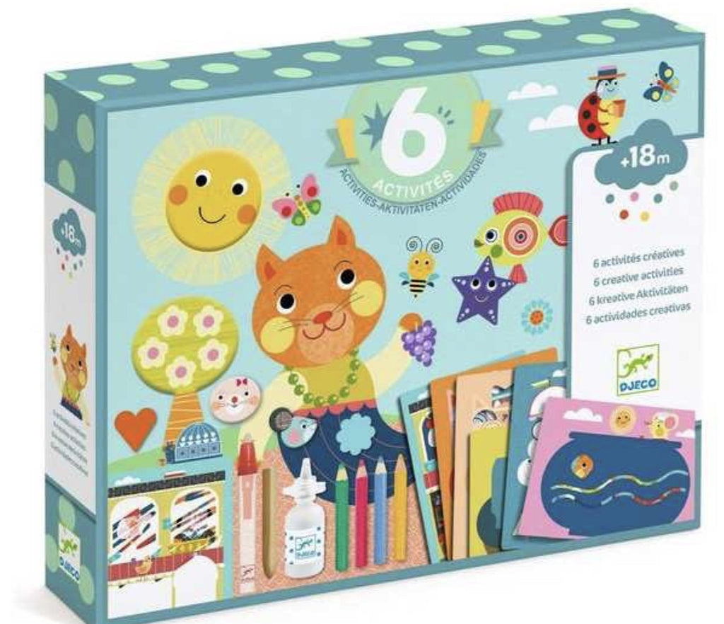 6 activités créatives - Le chat et ses amis