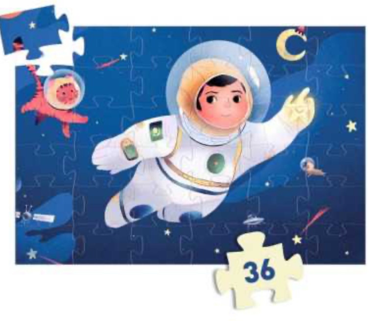 Puzzle - Un astronaute dans la lune