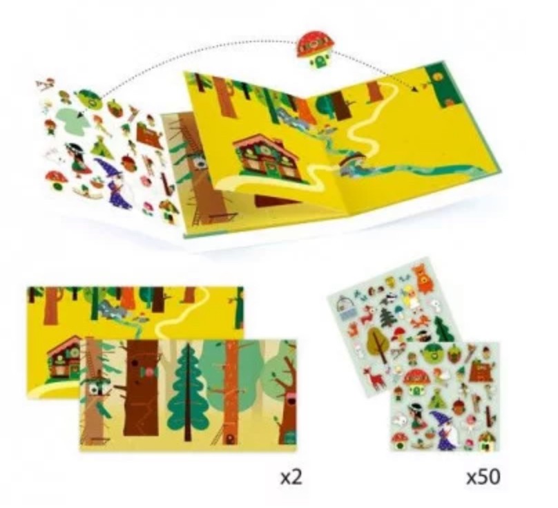 Histoires de stickers - La forêt magique