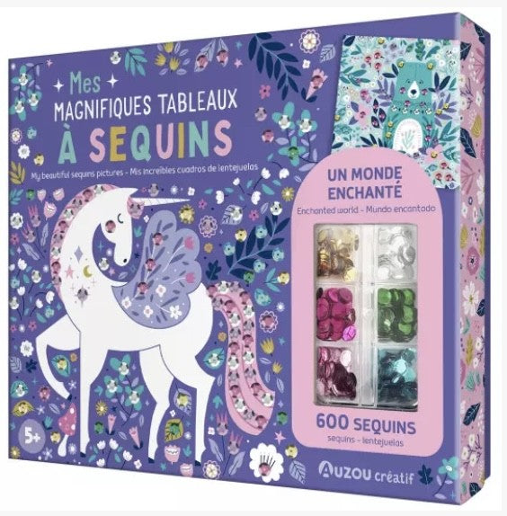 Mes magnifiques tableaux sequins - Un monde enchanté
