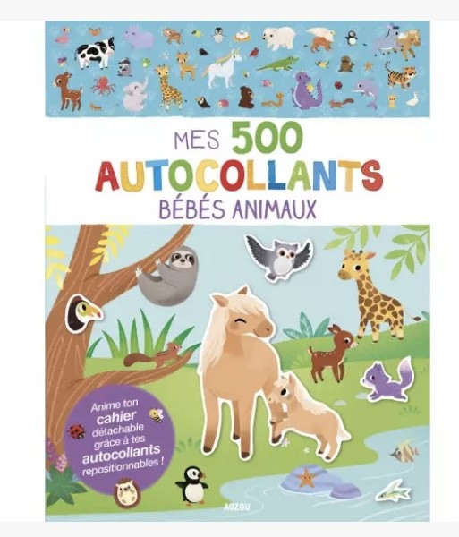 Mes 500 autocollants - Bébés animaux