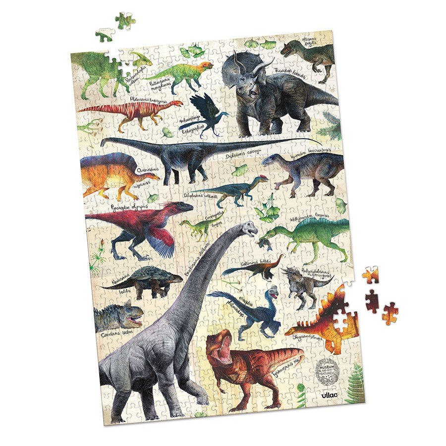 Puzzle dinosaures 500 pièces - Muséum d’histoire naturelle