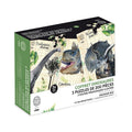 Coffret 3 puzzles dinosaures + poster Muséum national d’Histoire naturelle