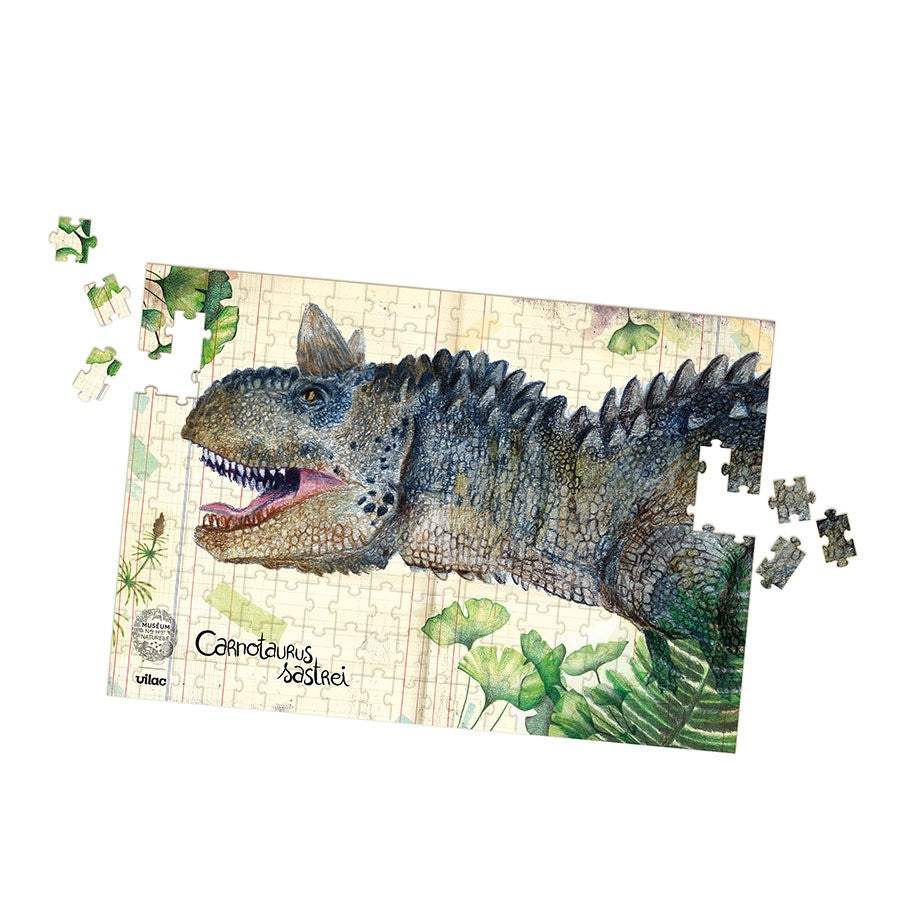 Coffret 3 puzzles dinosaures + poster Muséum national d’Histoire naturelle