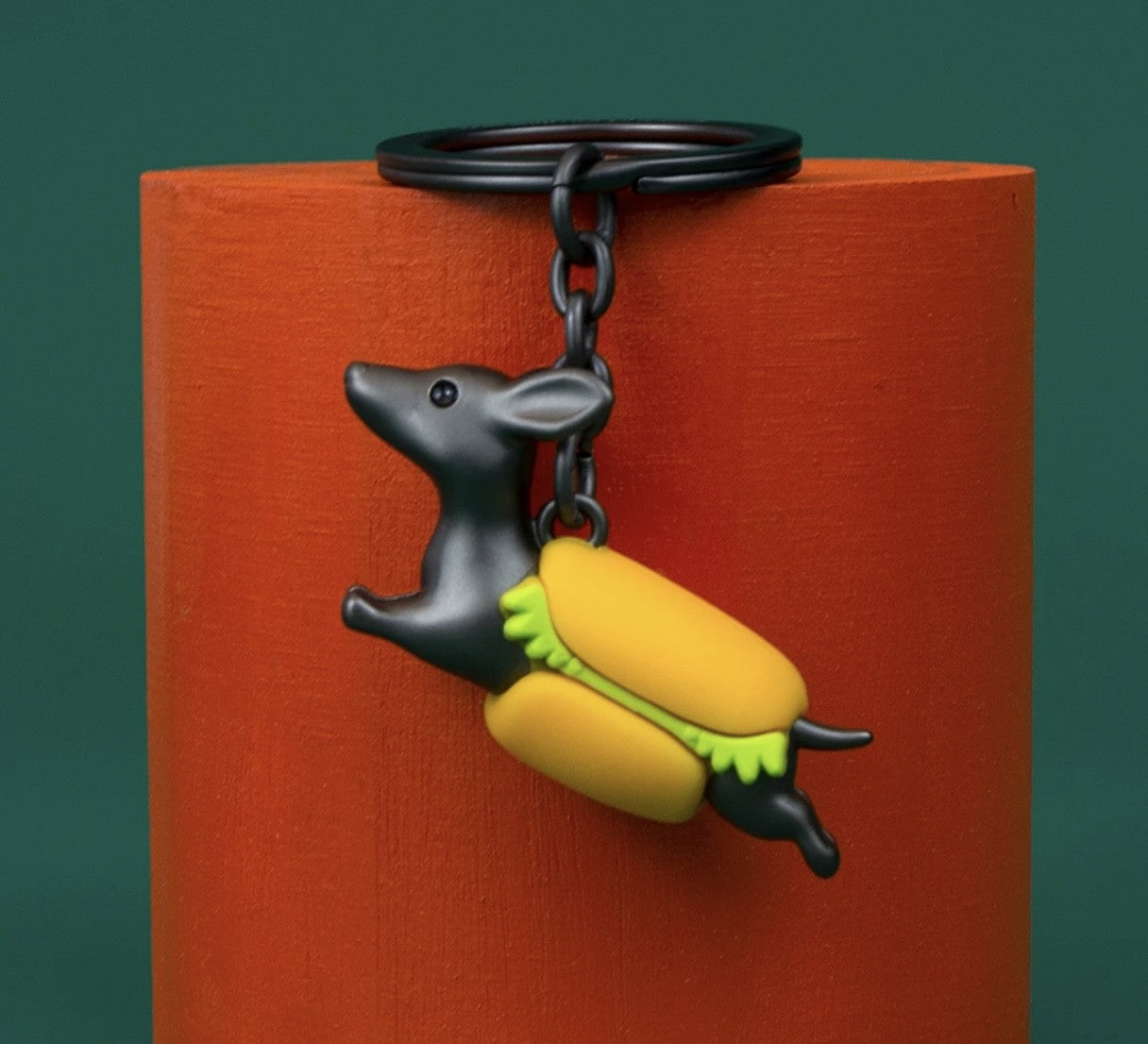 Porte clés Teckel Hot-Dog