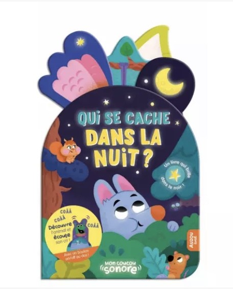 Qui se cache dans la nuit ? Avec vernis phosphorescent