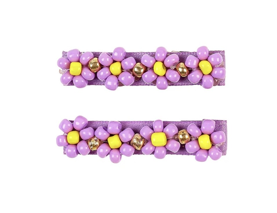 Barrettes Evlyn Lilas