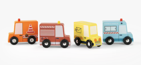 Ensemble de 4 camions - Avenue du Moulin