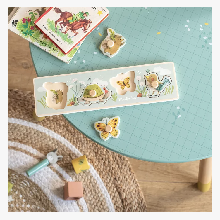 Puzzle encastrable - Trois petits lapins