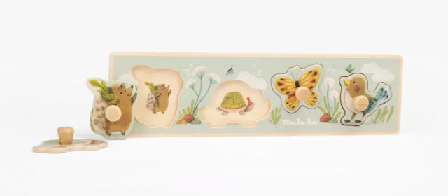 Puzzle encastrable - Trois petits lapins