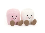 Amuseables - Rose et blanc marshmallows