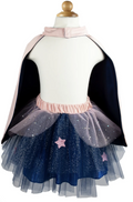 Déguisement - Super héro Tutu/Cape/Masque - Pink &Navy - T 7/8 Ans