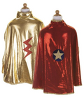 Déguisement - Cape Wonder Réversible - Or/Rouge - T5/6