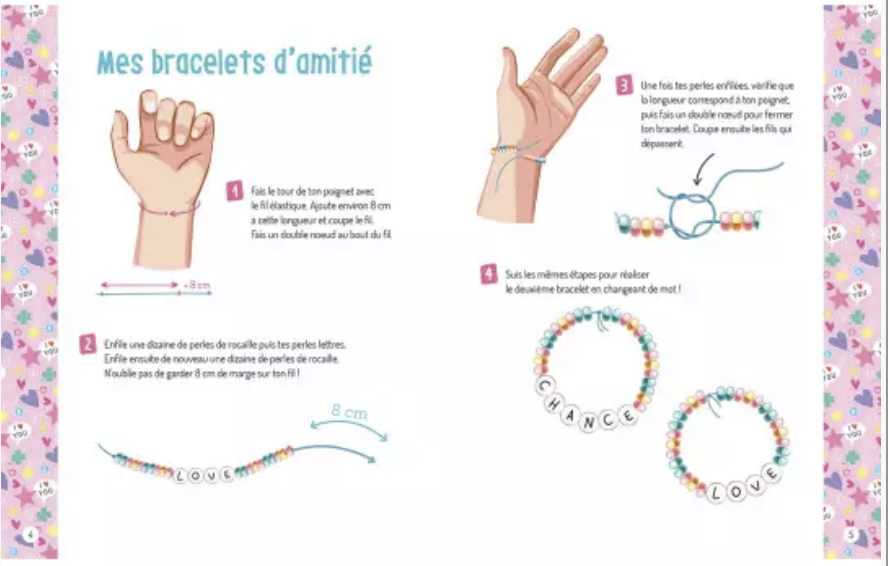 Mes bijoux d'amitié en perles de rocaille