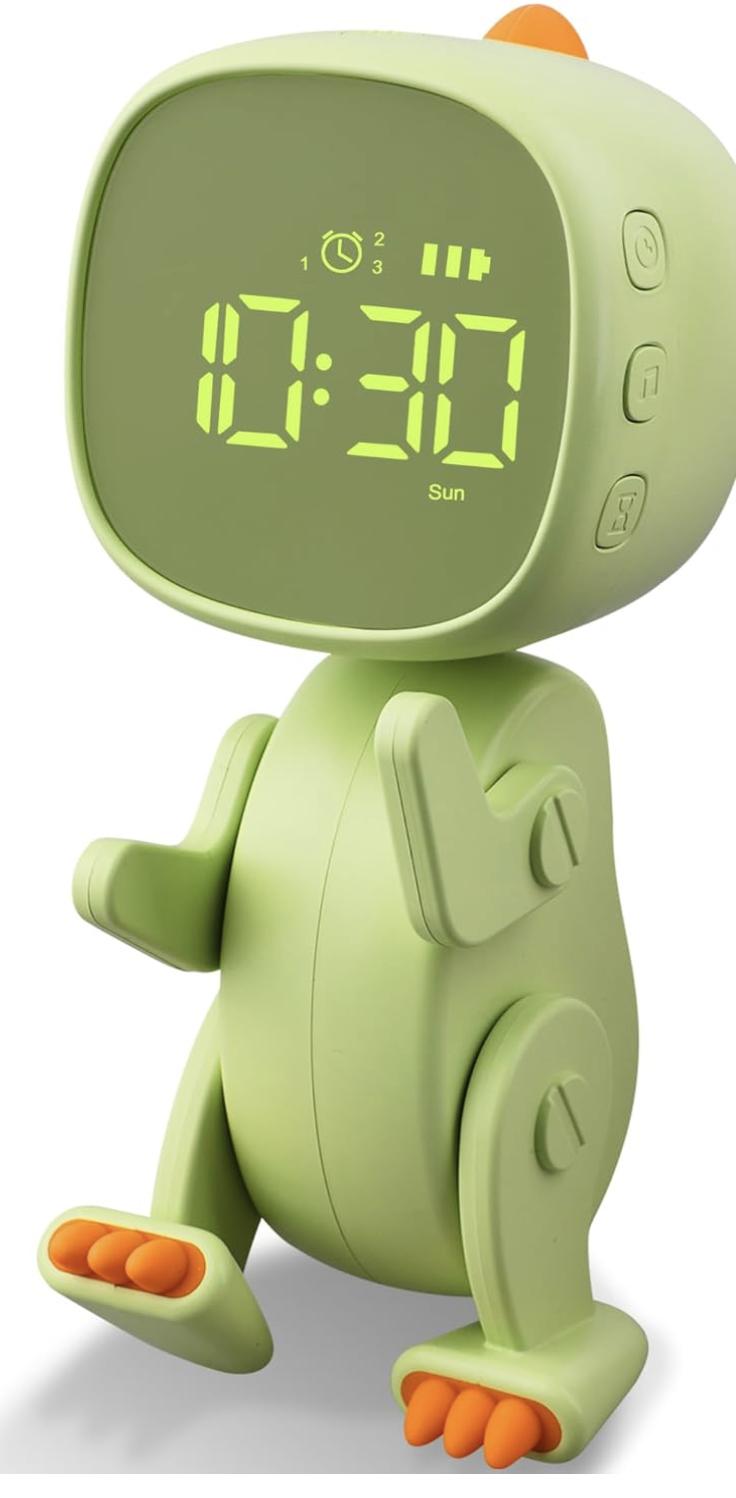 Réveil - Robot Dino - Vert
