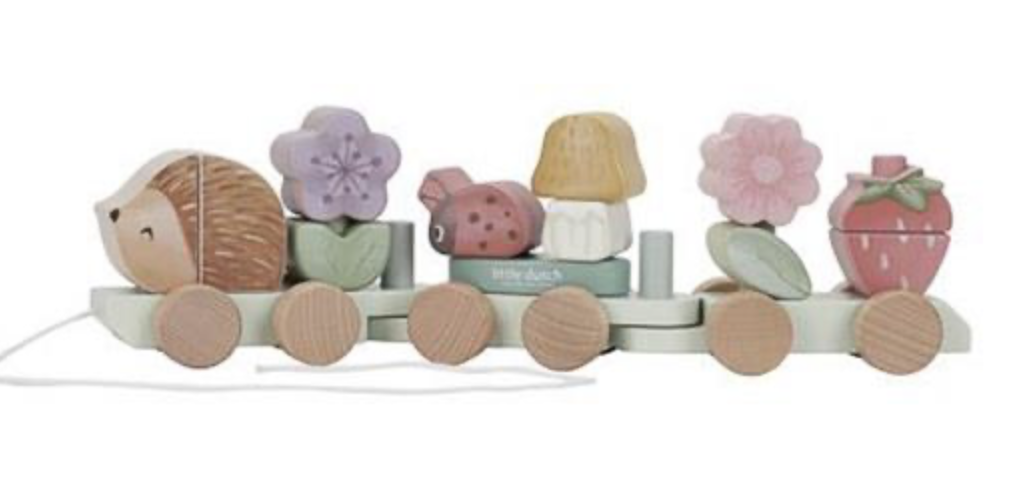 Train à blocs Hérisson - Fairy garden