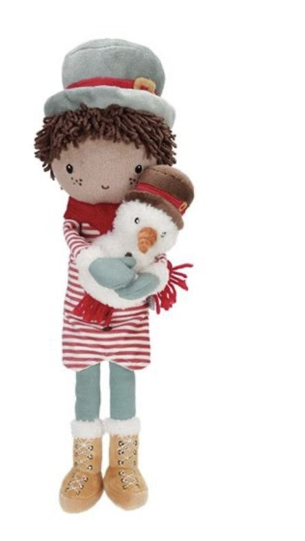 Poupée de Noël avec bonhomme de neige Jake