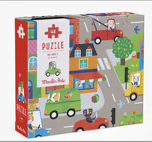 Puzzle- En ville - Les Popipop