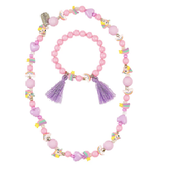 Set collier et bracelet - Licorne