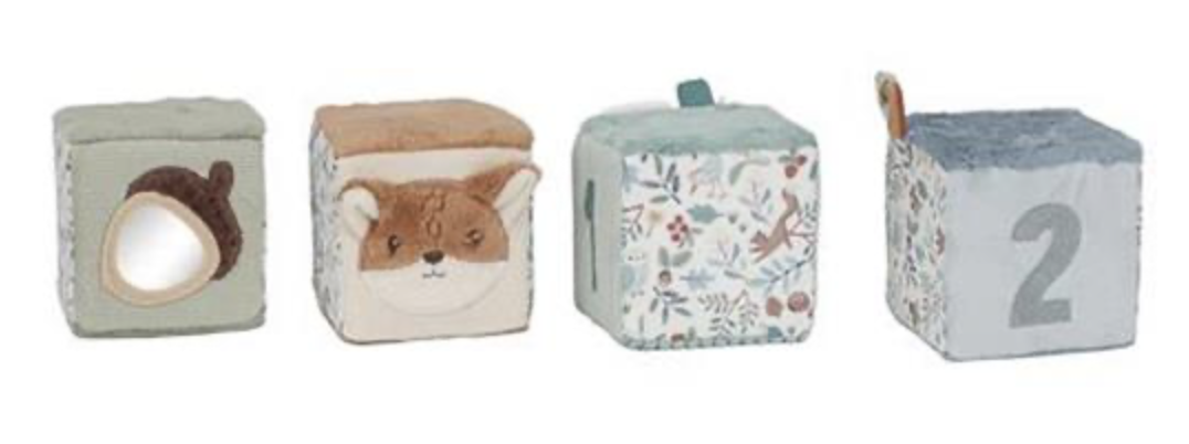 Lot de 4 cubes doux - Forest Friends