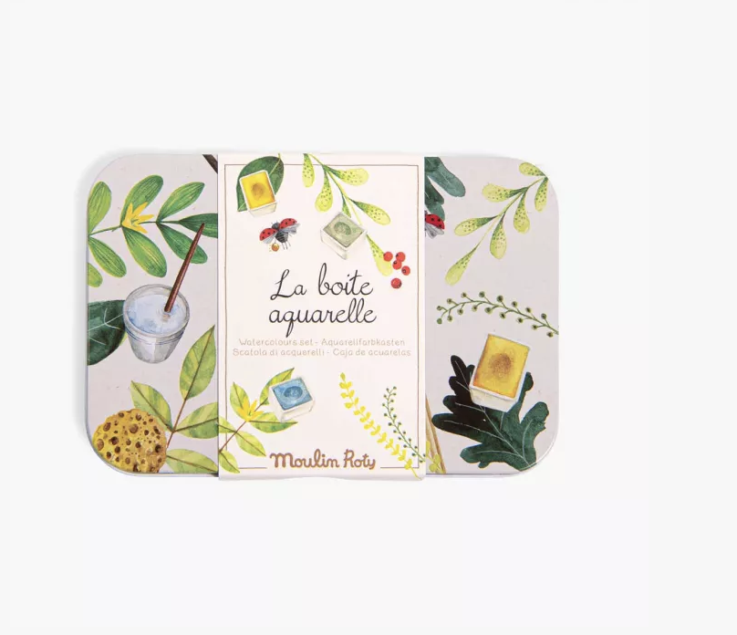 La boîte aquarelle et son pinceau à réservoir d'eau - Le Jardin du Moulin