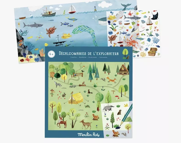 Décalcomanies de l'explorateur - Le Jardin du Moulin