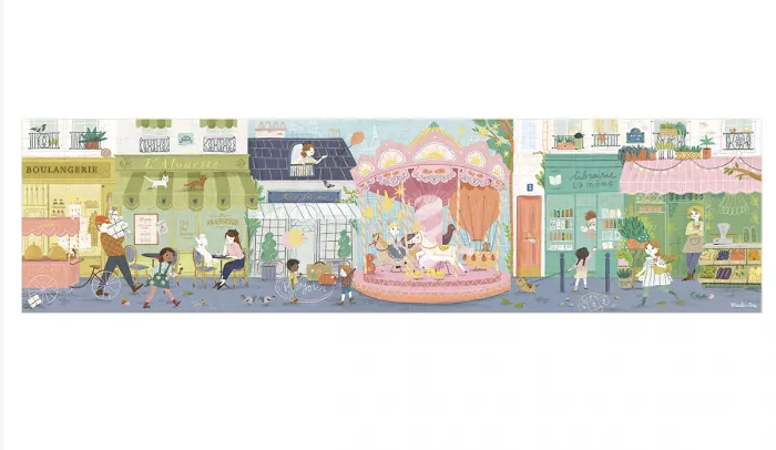 Puzzle 10 rue des lilas 350 pièces - Les Parisiennes