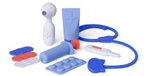 Set de docteur en silicone bleu et rouge