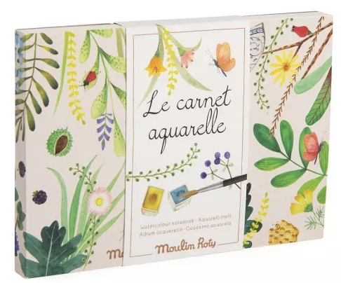 Carnet aquarelle - Le jardin du Moulin