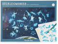 Carte du ciel avec décalcomanies - Le Jardin du Moulin
