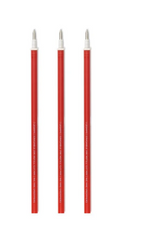 Stylo effaçable - 3 recharges encre rouge