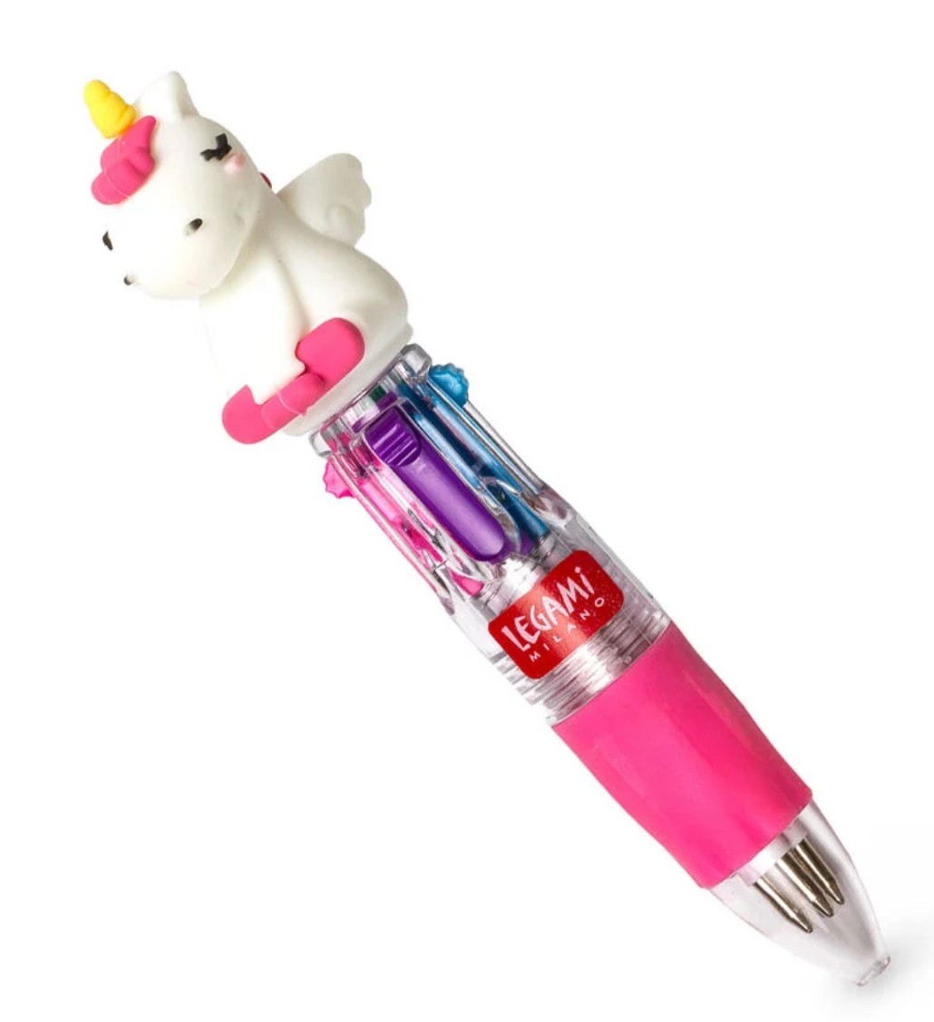 Stylo 4 couleurs - Licorne