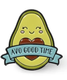 Broche en métal - Avocat