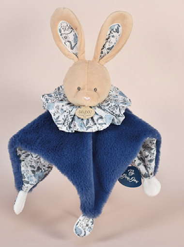 Doudou boule - Lapin bleu