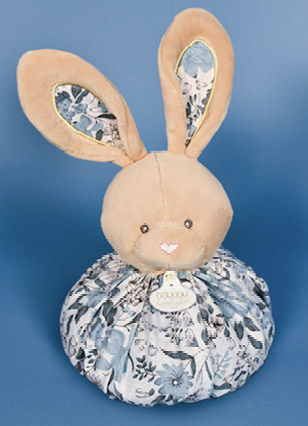 Doudou boule - Lapin bleu