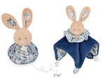 Doudou boule - Lapin bleu
