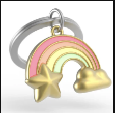 Porte clés - Arc-en-ciel - Pastel